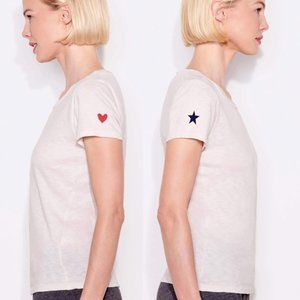Star Heart Boy Tee - bone